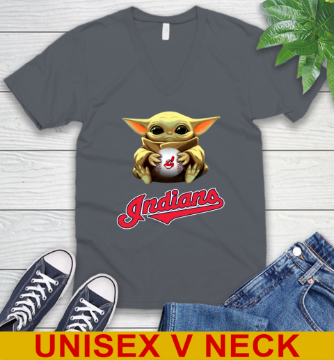 MLB Baseball Cleveland Indians Star Wars Baby Yoda Shirt 53
