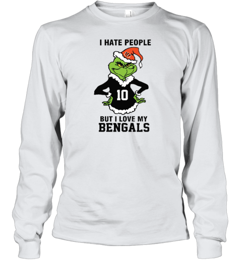 I Hate People But I Love My Bengals Cincinnati Bengals NFL Teams Youth Long Sleeve