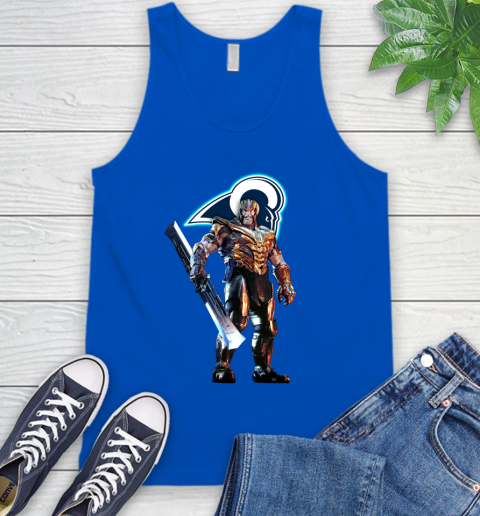 NFL Thanos Gauntlet Avengers Endgame Football Los Angeles Rams Tank Top 5
