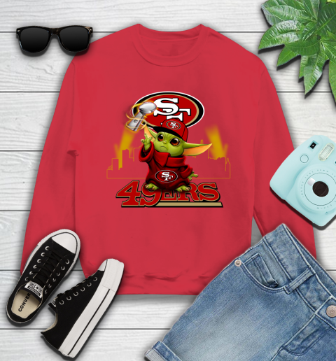 Super Bowl Baby Yoda Loves The San Francisco 49ers Star Wars NFL Shirts 111