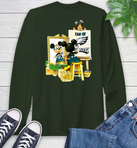 NFL Football Philadelphia Eagles Mickey Drawing Shirt 59