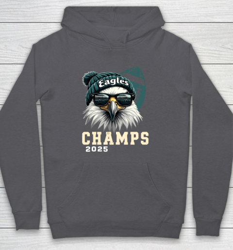 Eagles Sunglasses Championship 2025 Celebrated Eagles Hoodie 4