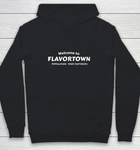 Flavortown Population American Food Gift Taste Buds Youth Hoodie