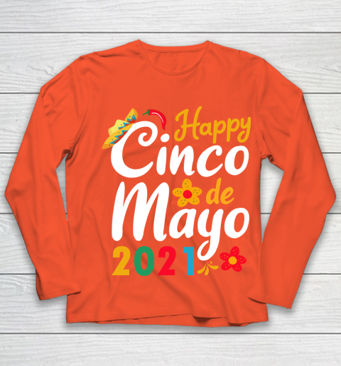Happy Cinco de Mayo 2021 Mexico Youth Long Sleeve 3