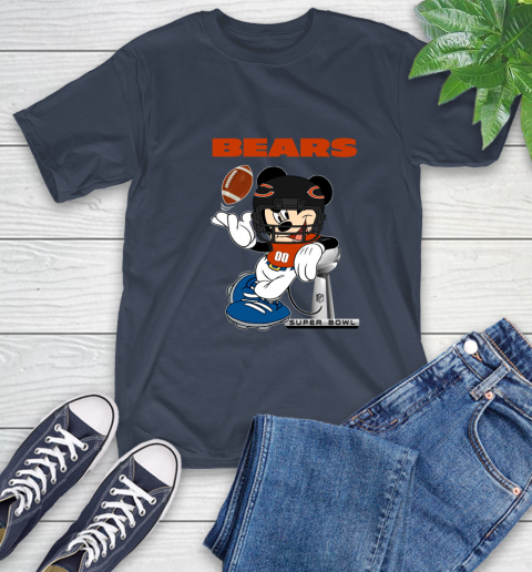 NFL Chicago Bears Mickey Mouse Disney Super Bowl Football T Shirt T-Shirt 4