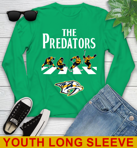 NHL Hockey Nashville Predators The Beatles Rock Band Shirt Youth Long Sleeve 7