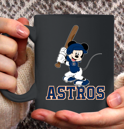 MLB Baseball Houston Astros Cheerful Mickey Mouse Shirt Ceramic Mug 11oz