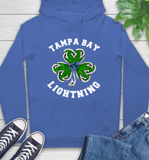 NHL Tampa Bay Lightning Three Leaf Clover St Patrick's Day Hockey Sports Hoodie 9