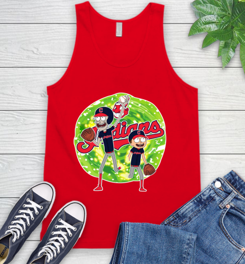 MLB Cleveland Indians Rick And Morty Baseball Sports Tank Top 6