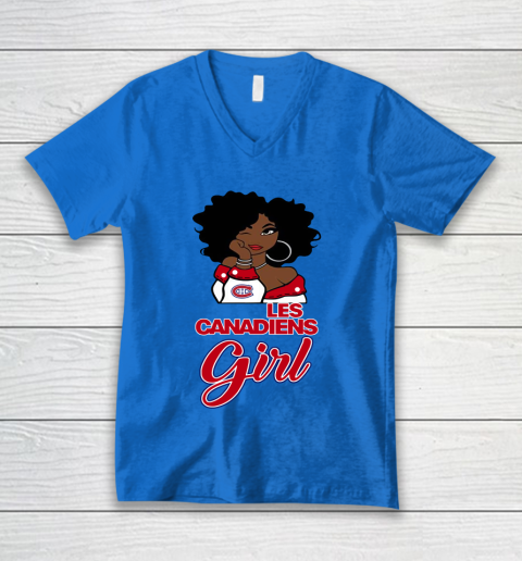 Montreal Canadiens Girl NHL V-Neck T-Shirt 6