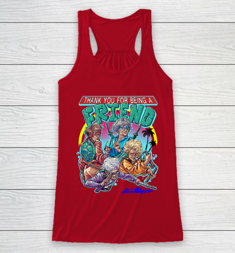 Golden Girls Tshirt Thank You For Being A Friend Ninja Turtles Racerback Tank 4