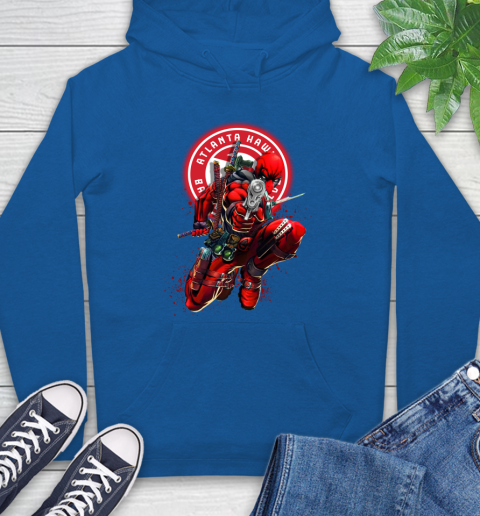 NBA Deadpool Marvel Comics Sports Basketball Atlanta Hawks Hoodie 9