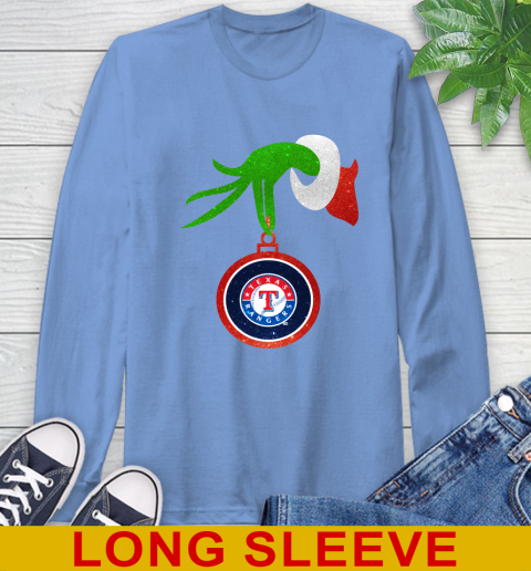 Texas Rangers Grinch Merry Christmas MLB Baseball Long Sleeve T-Shirt 11