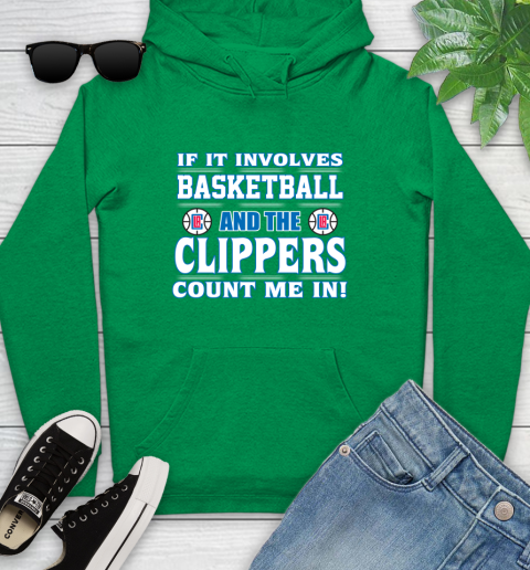 NBA If It Involves Basketball And Los Angeles Clippers Count Me In Sports Youth Hoodie - Image 8