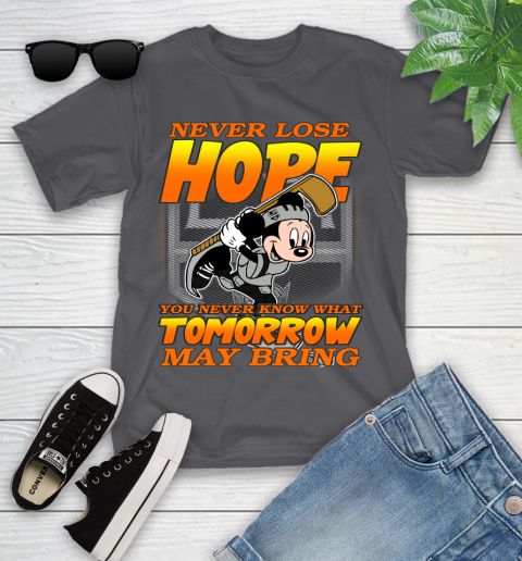 Los Angeles Kings NHL Hockey ootball Mickey Disney Never Lose Hope (1) Youth T-Shirt 6
