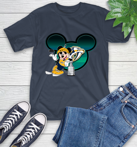 NHL Nashville Predators Stanley Cup Mickey Mouse Disney Hockey T Shirt T-Shirt 4