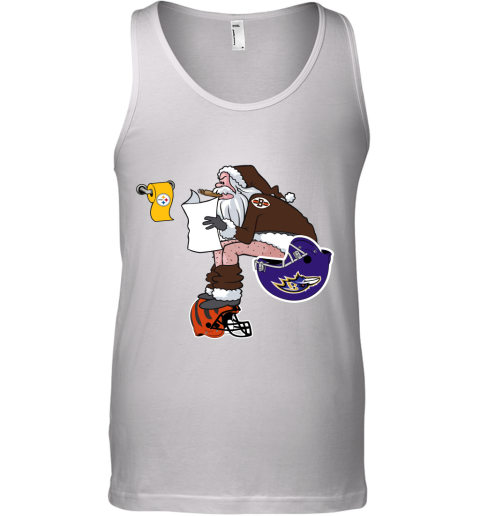 Santa Claus Cleveland Browns Shit On Other Teams Christmas Tank Top