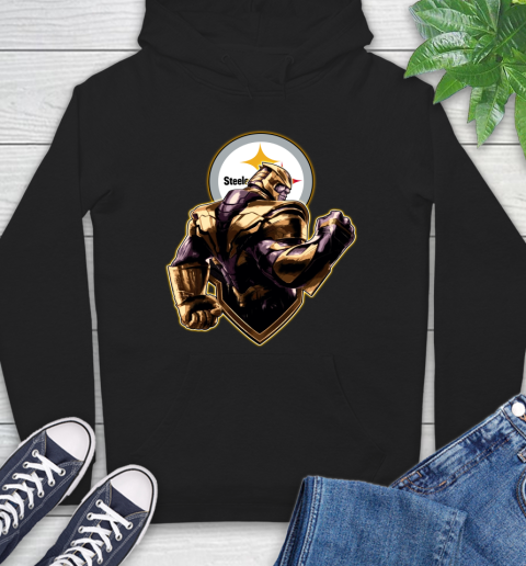 NFL Thanos Avengers Endgame Football Sports Pittsburgh Steelers Hoodie 2