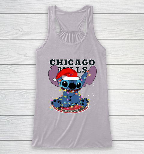 Chicago Bulls NBA noel stitch Basketball Christmas Racerback Tank 3