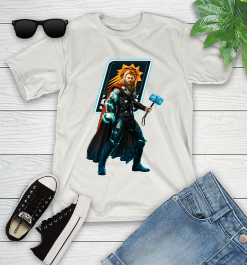 NBA Thor Avengers Endgame Basketball Phoenix Suns Youth T-Shirt 12