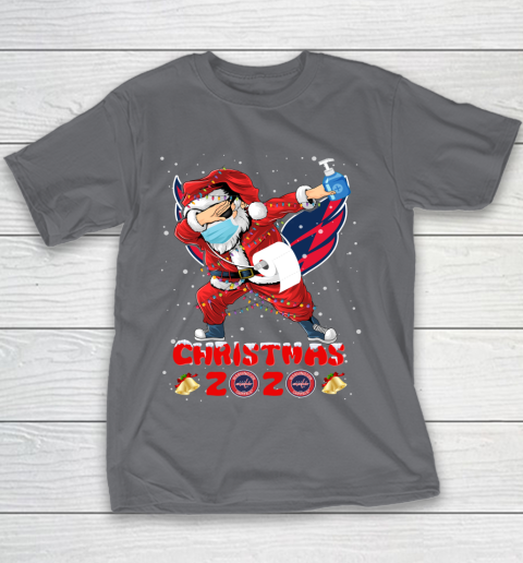 Washington Capitals Funny Santa Claus Dabbing Christmas 2020 NHL Youth T-Shirt 5