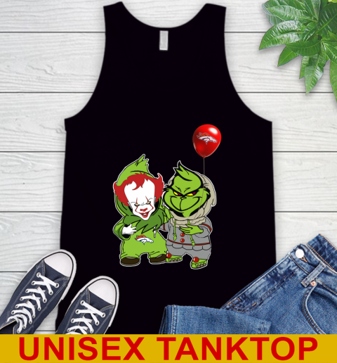 Denver Broncos Baby Pennywise Grinch Christmas NFL Football Tank Top 2