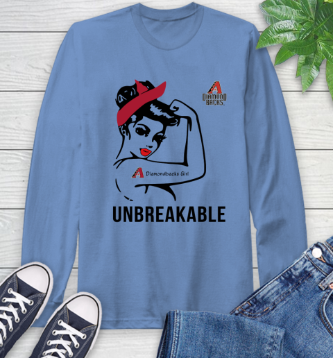 MLB Arizona Diamondbacks Girl Unbreakable Baseball Sports Long Sleeve T-Shirt 10