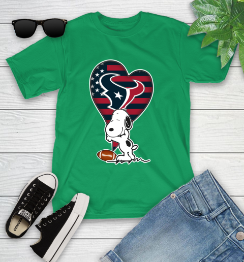 Houston Texans NFL Football The Peanuts Movie Adorable Snoopy Youth T-Shirt 6