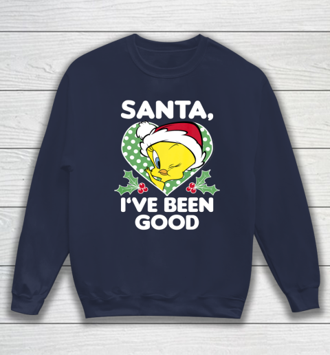 Looney Tunes Christmas Tweety Bird Santa I ve Been Good Sweatshirt 2