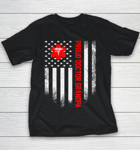 GrandFather gift shirt Vintage USA American Flag Proud Doctor Grandpa Distressed T Shirt Youth T-Shirt