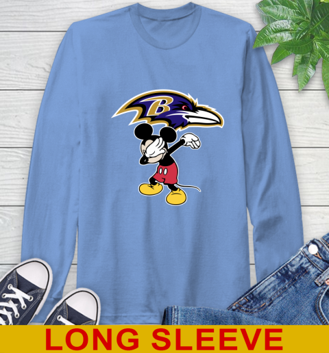 Baltimore Ravens NFL Football Dabbing Mickey Disney Sports Long Sleeve T-Shirt 11