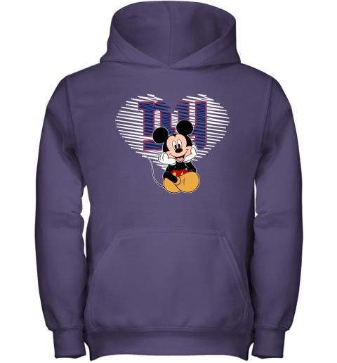 NFL New York Giants The Heart Mickey Mouse Disney Football T Shirt PmLvJ6Pn9On youth hoodie 43 95 151514 front purple