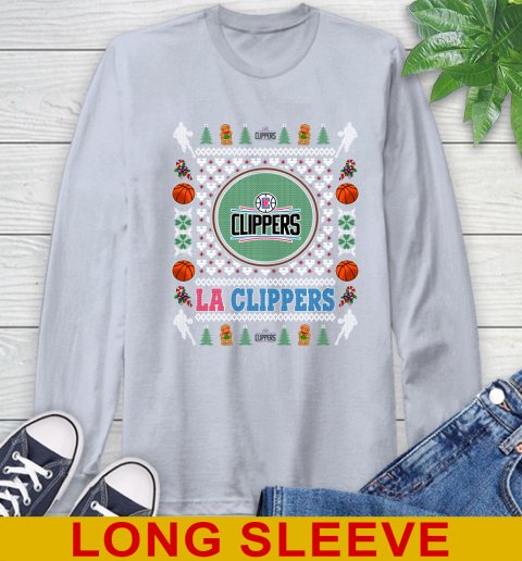 LA Clippers Merry Christmas NBA Basketball Loyal Fan Long Sleeve T-Shirt 6