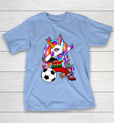Dabbing Unicorn Kenya Soccer Fans Jersey Kenyan Football T-Shirt 11