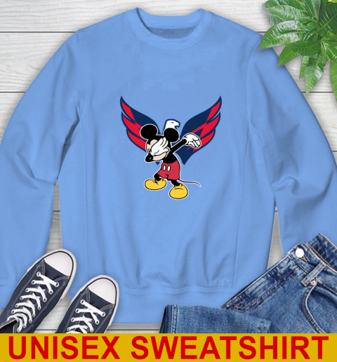 Washington Capitals NHL Hockey Dabbing Mickey Disney Sports Sweatshirt 11