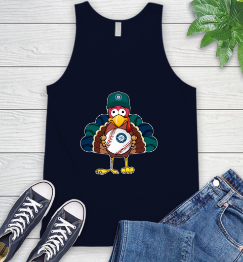 Seattle Mariners Turkey thanksgiving Tank Top 3