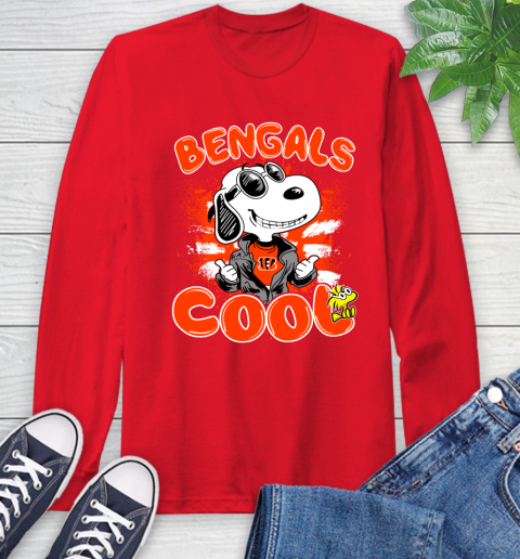 NFL Football Cincinnati Bengals Cool Snoopy Shirt Long Sleeve T-Shirt 12