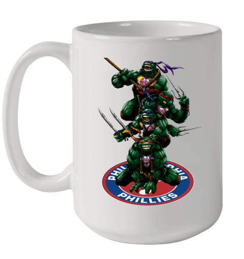 MLB Baseball Philadelphia Phillies Teenage Mutant Ninja Turtles Shirt Ceramic Mug 15oz