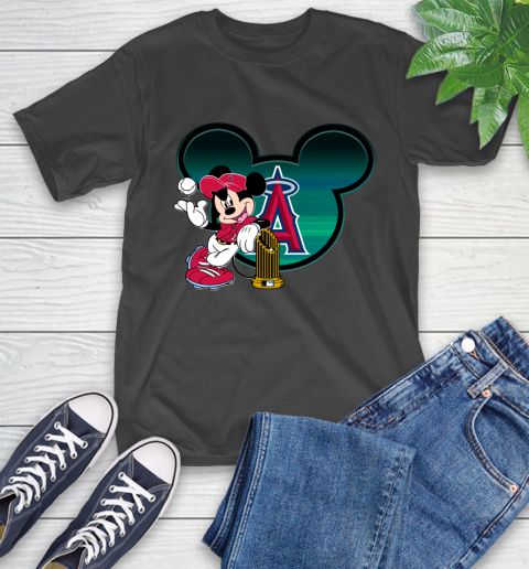 MLB Los Angeles Angels The Commissioner's Trophy Mickey Mouse Disney T-Shirt 2