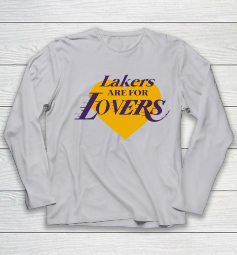 Love Lakers Shirt Laker Are For Lovers Youth Long Sleeve 3
