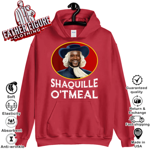 jizo shaquille oatmeal shaquille oamp 39 neal hoodie 23 front red