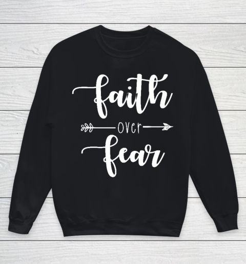 Faith Over Fear Relaxed Youth Sweatshirt