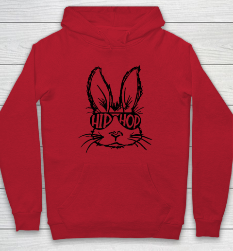 Hip Hop Bunny Face With Sunglasses Easter Day Hoodie 6