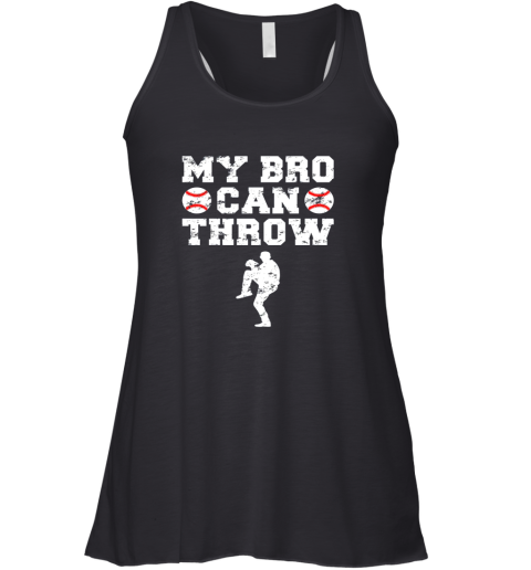 Kids Cute Baseball Brother Sister Funny Shirt Cool Gift Pitcher Racerback Tank
