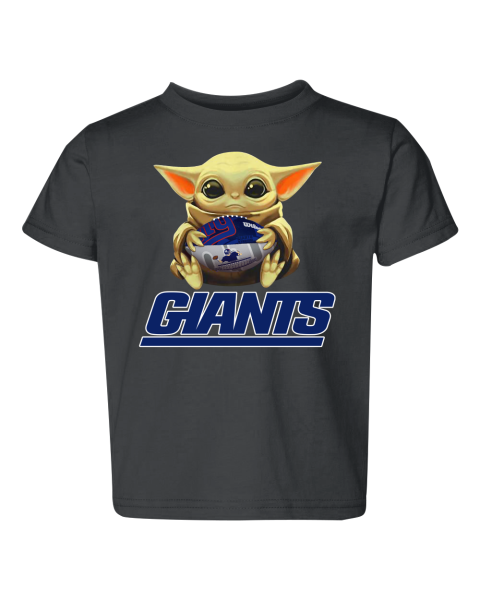 NFL Football New York Giants Baby Yoda Star Wars Toddler Tee
