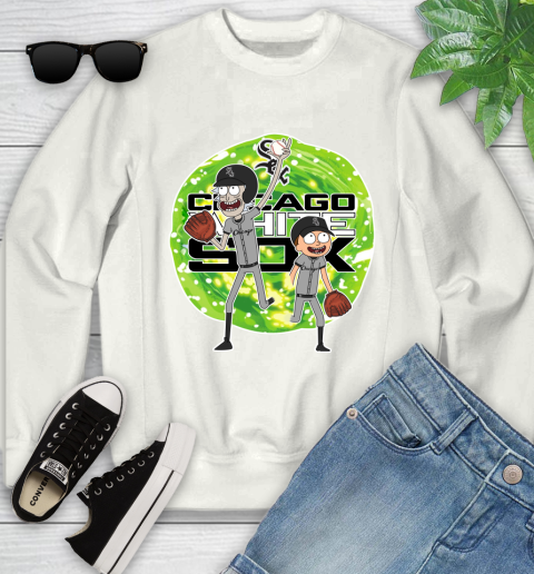 MLB Chicago White Sox Rick And Morty Baseball Sports Youth Sweatshirt