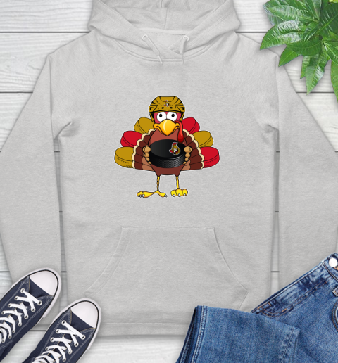 Ottawa Senators Turkey Thanksgiving Day Hoodie