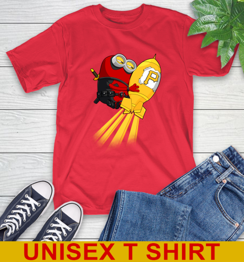 MLB Baseball Pittsburgh Pirates Deadpool Minion Marvel Shirt T-Shirt 12