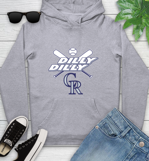 MLB Colorado Rockies Dilly Dilly Baseball Sports Youth Hoodie 6