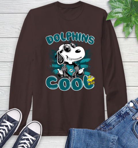 NFL Football Miami Dolphins Cool Snoopy Shirt Long Sleeve T-Shirt 8